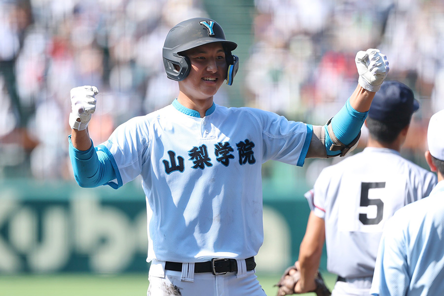山梨学院・菰田陽生【写真:加治屋友輝】