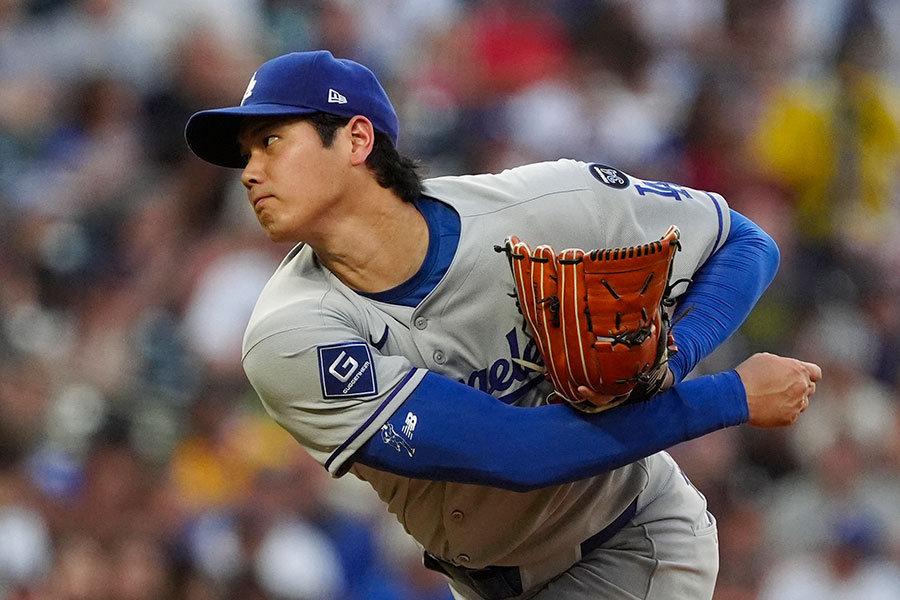 ロッキーズ戦に登板したドジャース・大谷翔平【写真：ロイター】