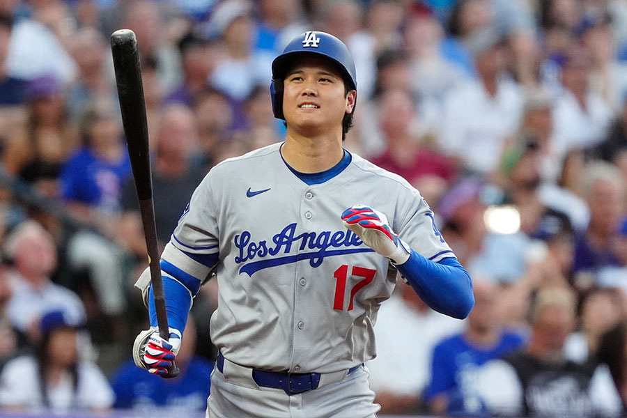 ロッキーズ戦に出場したドジャース・大谷翔平【写真：ロイター】