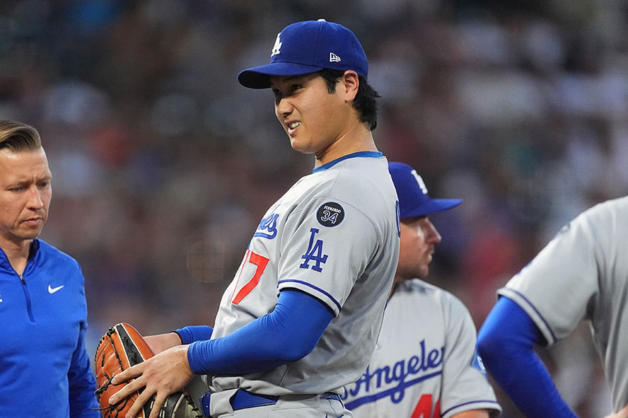 ロッキーズ戦に先発したドジャース・大谷翔平【写真：アフロ】
