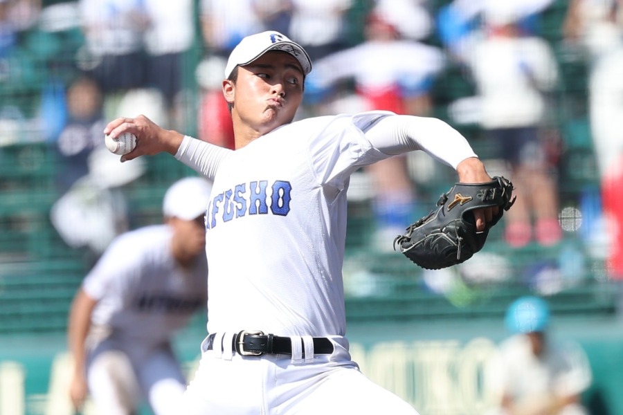 県岐阜商・柴田蒼亮【写真：加治屋友輝】