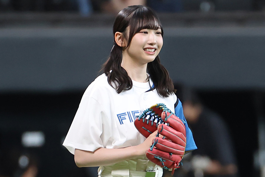 日向坂46の藤嶌果歩さんが始球式に登場（写真は去年）【写真提供：産経新聞社】