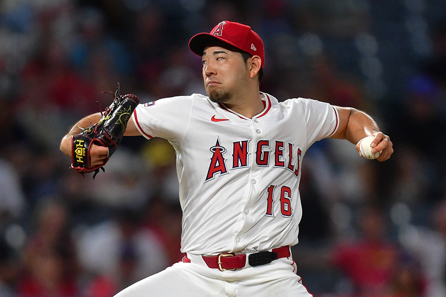レッズ戦に登板したエンゼルス・菊池雄星【写真:ロイター】