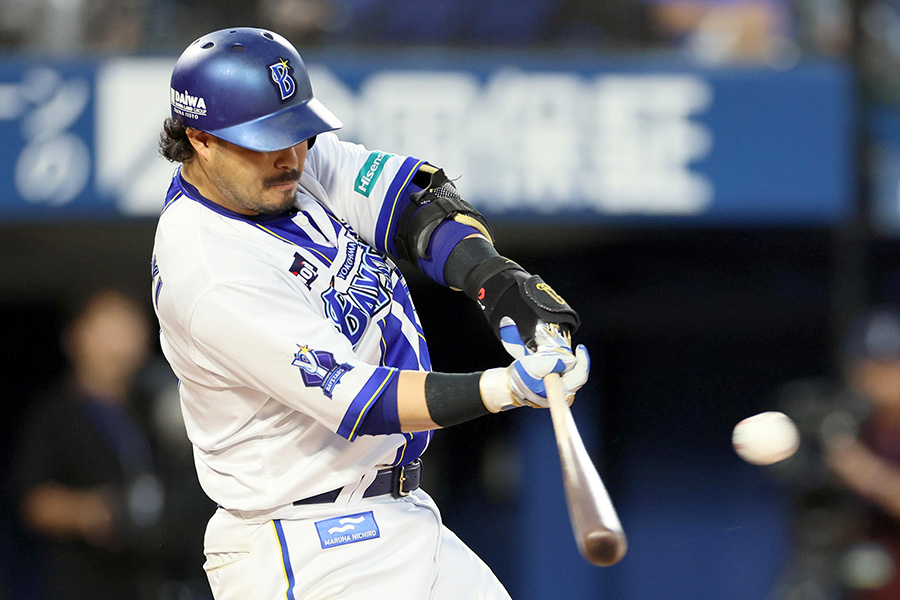 広島戦に出場したDeNA・宮崎敏郎【写真提供:産経新聞社】