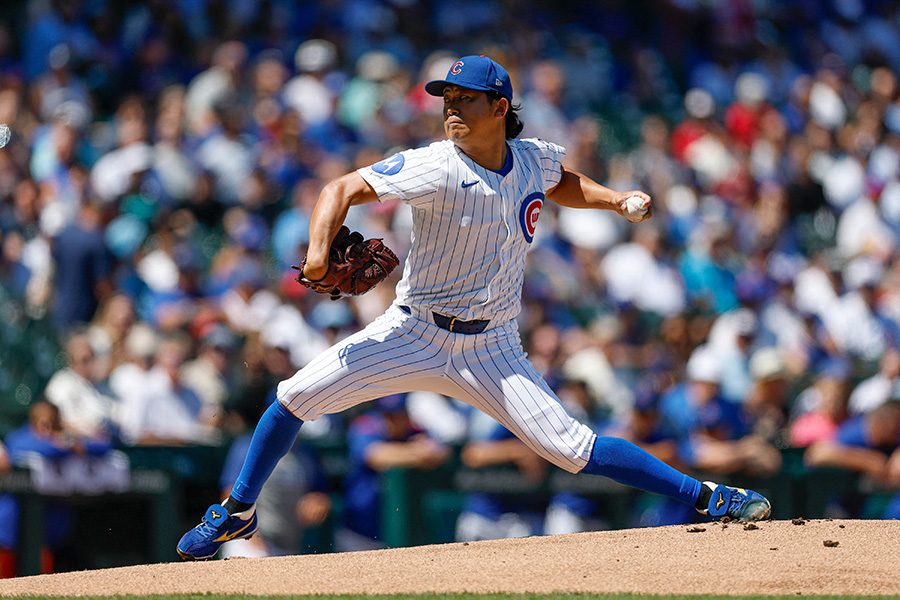 ブルワーズ戦に先発したカブス・今永昇太【写真：ロイター】