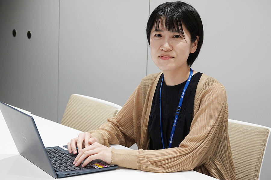 メニコン研究員の平田ひかる氏【写真：編集部】