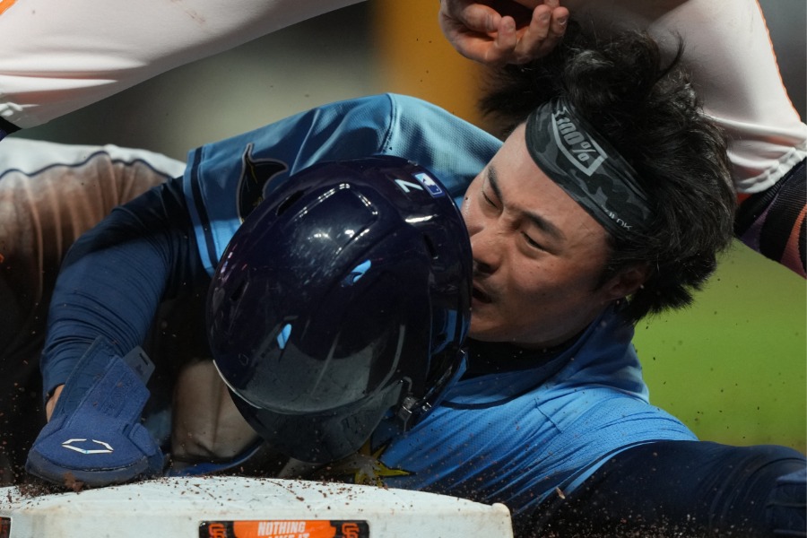 レイズのキム・ハソン【写真：ロイター】