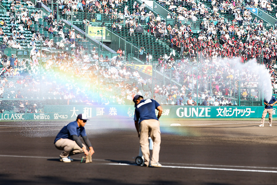 甲子園決勝とドジャース戦の開始時間にSNSで反応【写真:加治屋友輝】