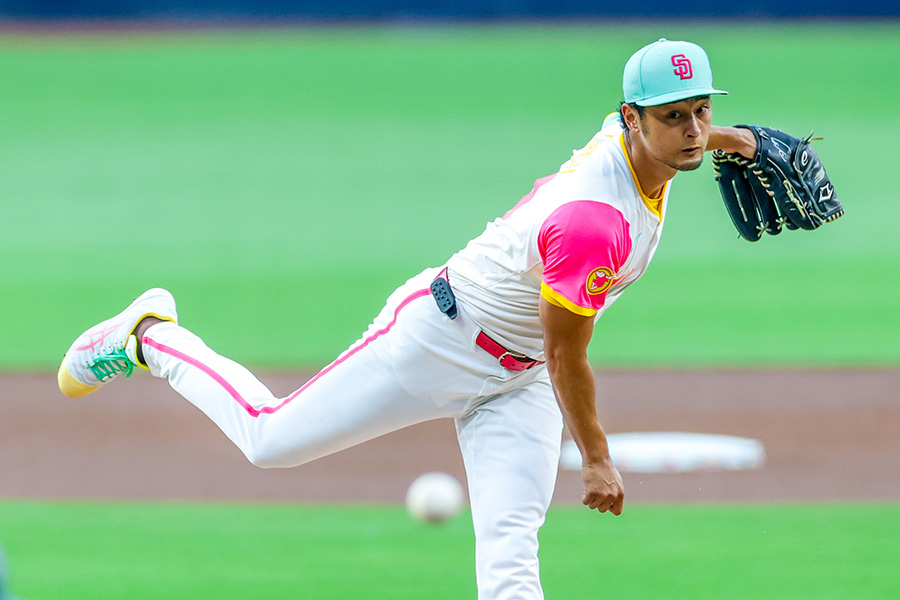 ドジャース戦に先発したパドレス・ダルビッシュ有【写真：アフロ】