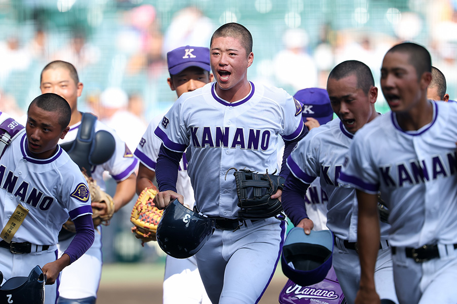 甲子園に出場した金足農業ナイン【写真：加治屋友輝】