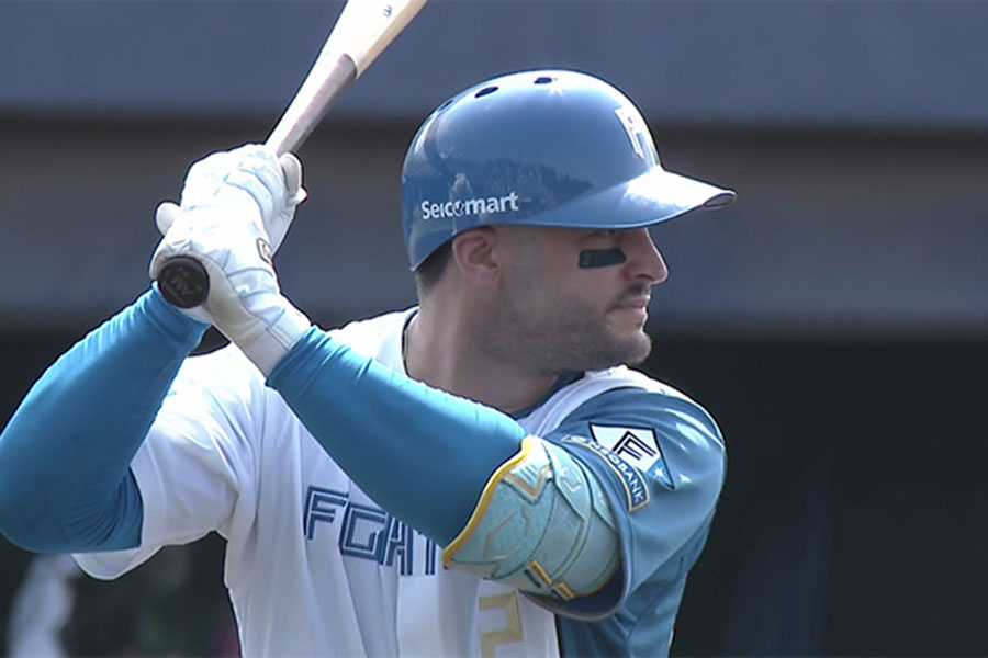 日本ハムのアリエル・マルティネス【画像：パーソル パ・リーグTV】