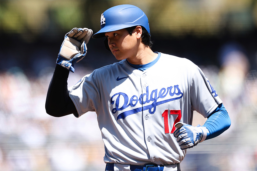 パドレス戦に出場したドジャース・大谷翔平【写真：アフロ】