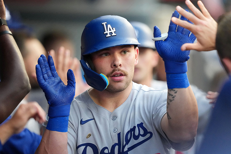 ドジャースのダルトン・ラッシング【写真：ロイター】