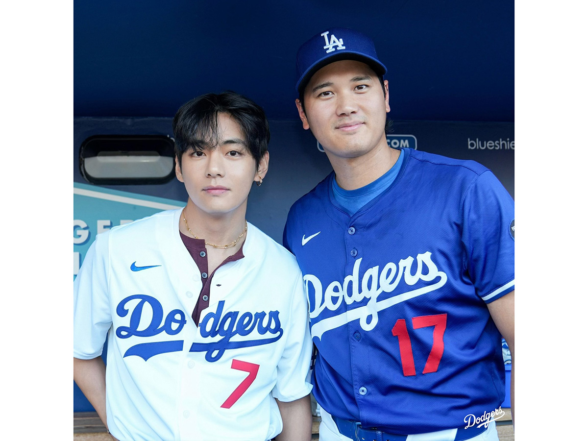 ドジャース公式が公開した2ショット【写真提供：ドジャース公式X】
