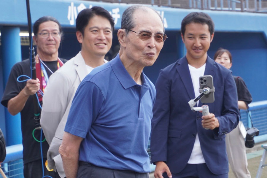 「球都桐生ウィーク2025」を視察した王貞治氏【写真：宮脇広久】