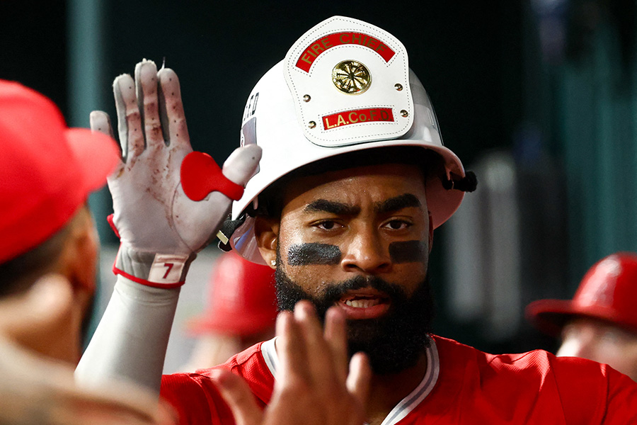 30号本塁打を放ったエンゼルスのジョー・アデル【写真:ロイター】