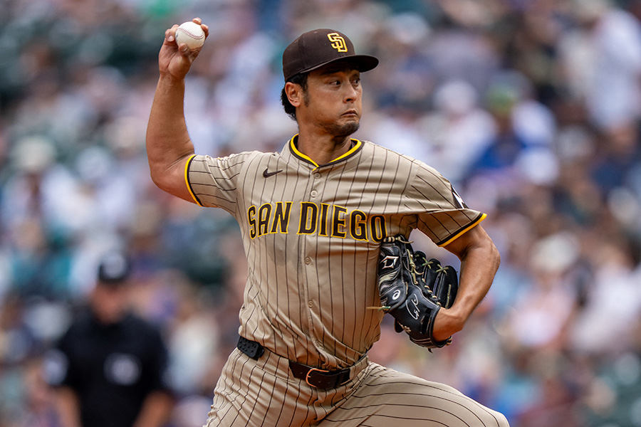 マリナーズ戦に登板したパドレス・ダルビッシュ有【写真:ロイター】