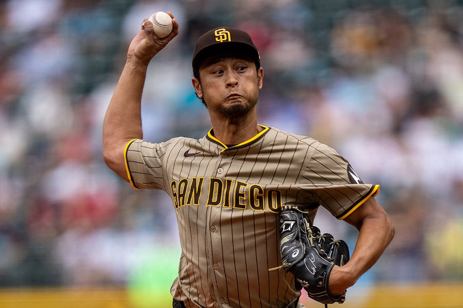 マリナーズ戦に登板したパドレス・ダルビッシュ有【写真:ロイター】