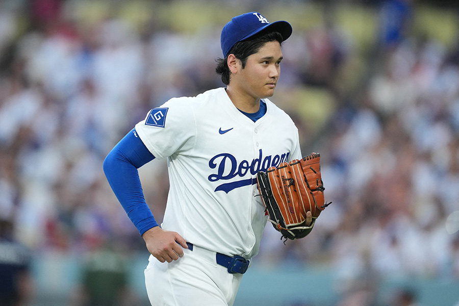 レッズ戦で登板したドジャース・大谷翔平【写真：ロイター】