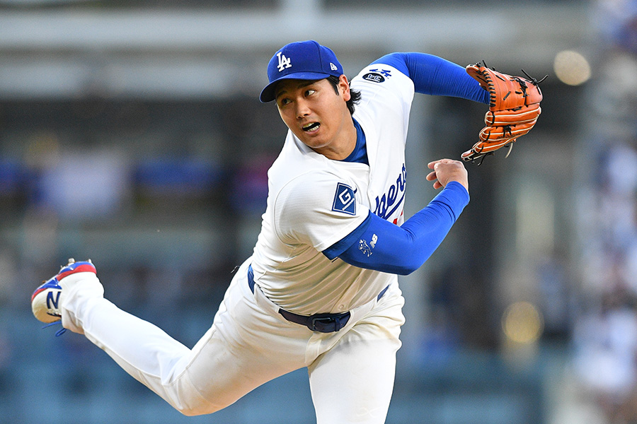 レッズ戦で力投を見せたドジャース・大谷翔平【写真：アフロ】