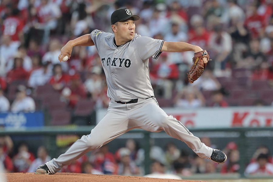 広島戦に先発した巨人・田中将大【写真:アフロ】