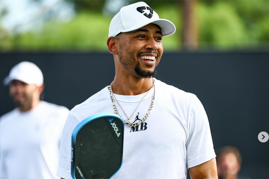 慈善イベントに参加したドジャースのムーキー・ベッツ【写真提供：ドジャース】