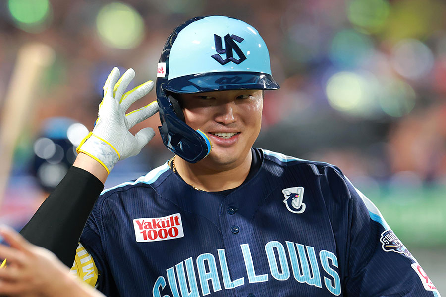 12号本塁打を放ったヤクルト・村上宗隆【写真提供：産経新聞社】