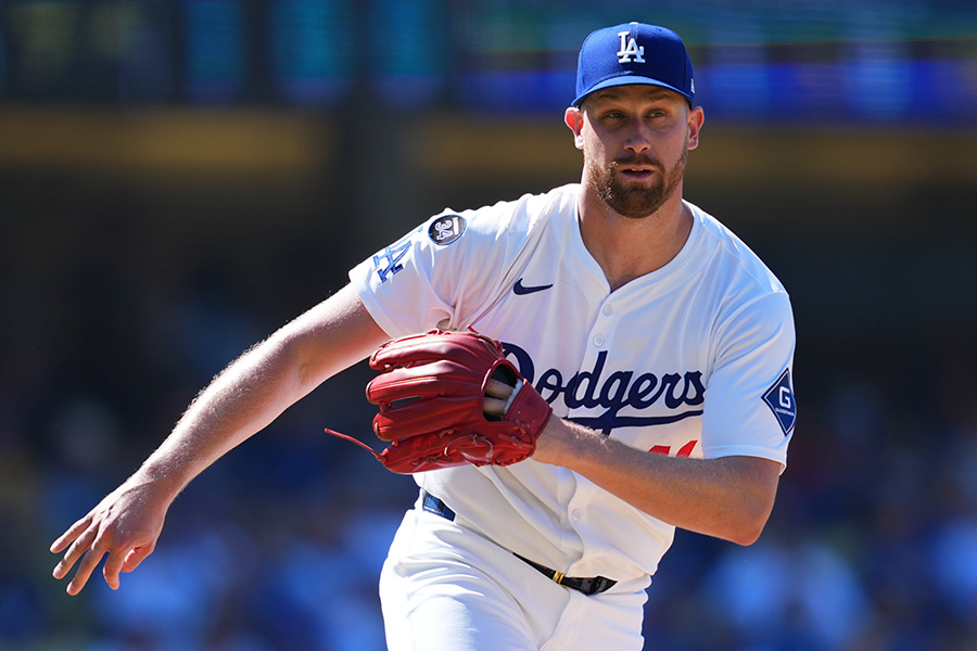 ドジャースのブロック・スチュワート【写真：イワモトアキト】