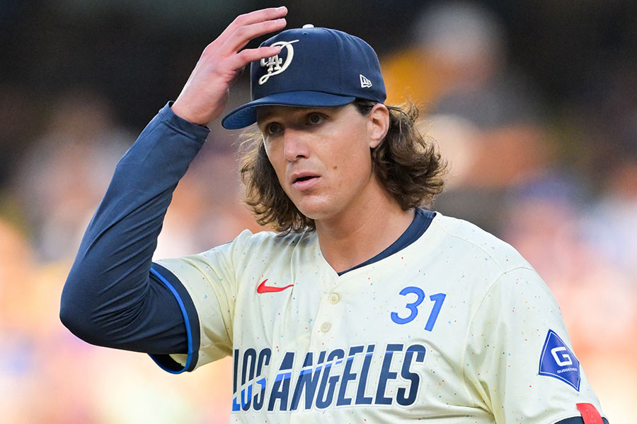 ドジャースのタイラー・グラスノー【写真：ロイター】