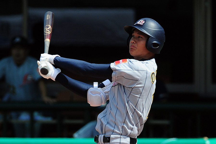 2012年にU-18 野球ワールドカップに出場した大谷翔平【写真：アフロ】