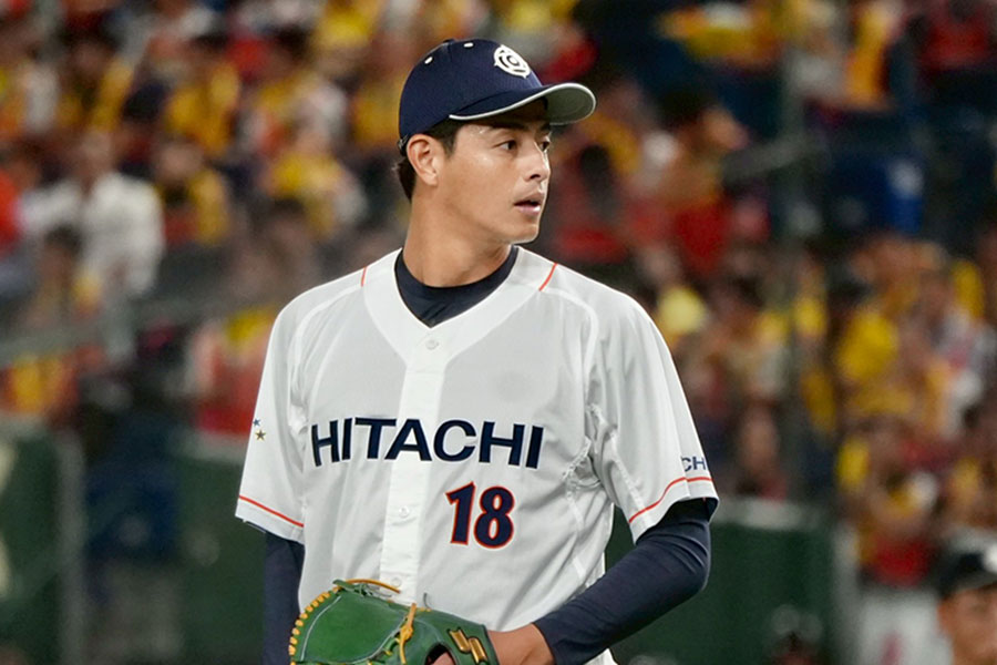 日立製作所・田川賢吾【写真：町田利衣】