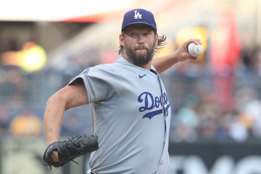 パイレーツ戦に先発したドジャースのクレイトン・カーショー【写真：ロイター】