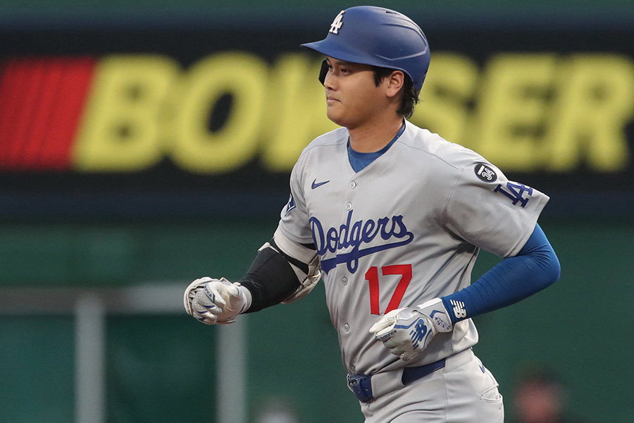 パイレーツ戦で46号本塁打を放ったドジャース・大谷翔平【写真：ロイター】