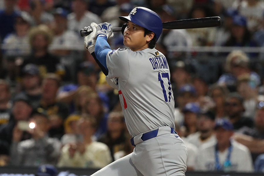 パイレーツ戦で3安打を放ったドジャース・大谷翔平【写真：ロイター】