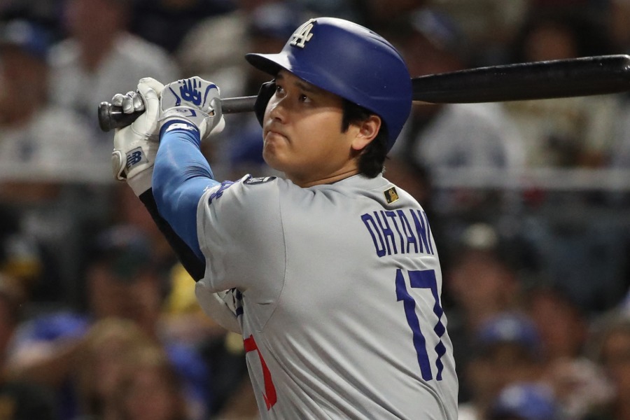 パイレーツ戦に出場したドジャース・大谷翔平【写真:ロイター】