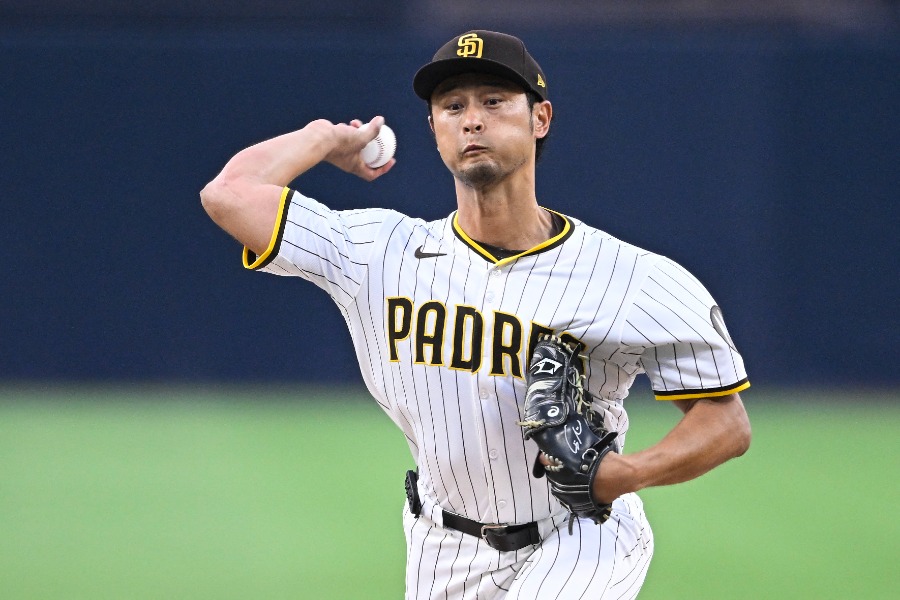 オリオールズ戦に先発したパドレス・ダルビッシュ有【写真：ロイター】