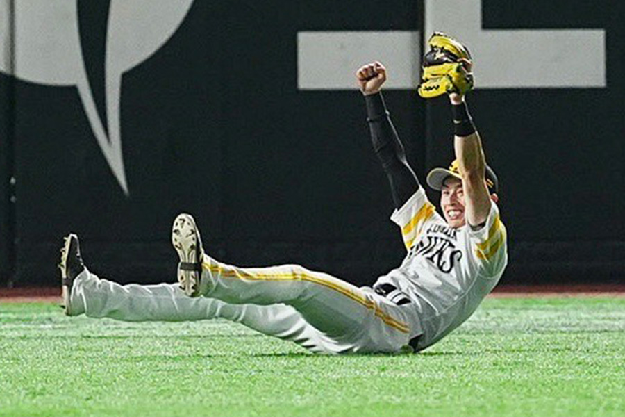 オリックス戦で好守を見せたソフトバンク・周東佑京【写真：小林靖】