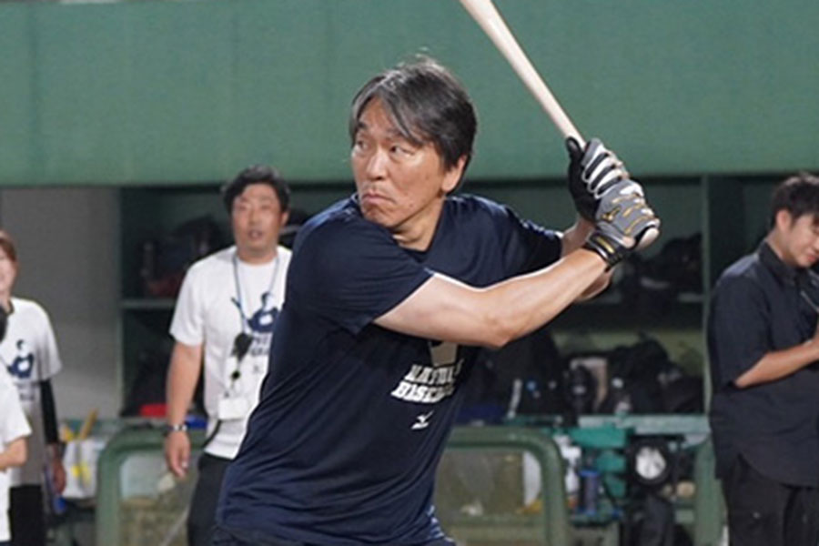 石川県での野球教室を主宰した松井秀喜氏【写真：宮脇広久】