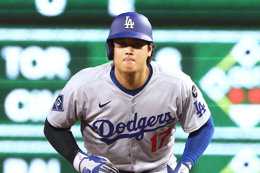 パイレーツ戦に出場したドジャース・大谷翔平【写真：ロイター】