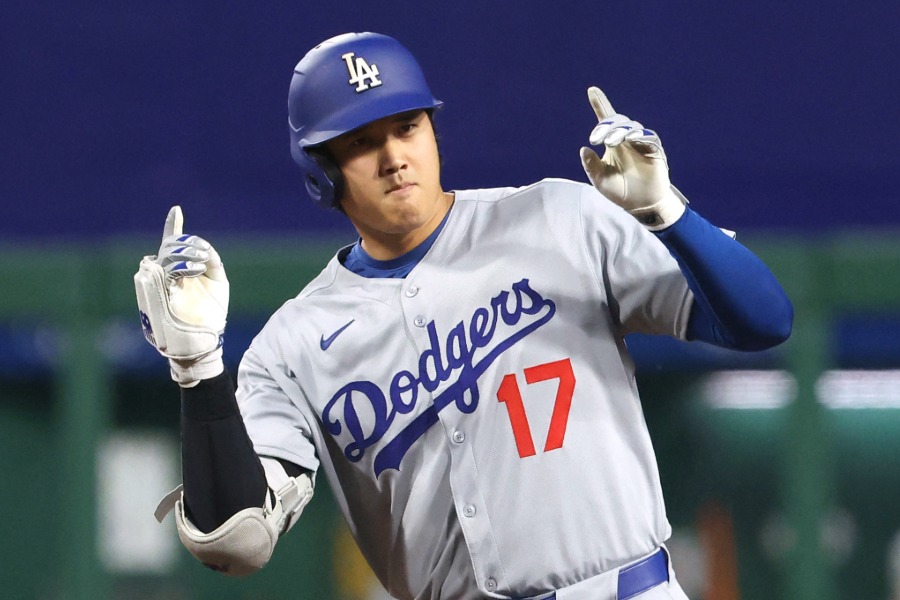 パイレーツ戦に出場したドジャース・大谷翔平【写真：ロイター】