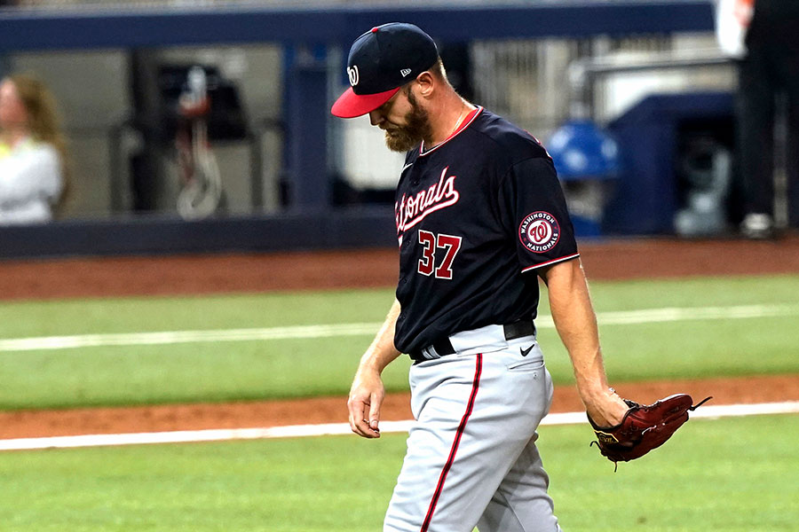 ナショナルズ時代のスティーブン・ストラスバーグ【写真:アフロ】