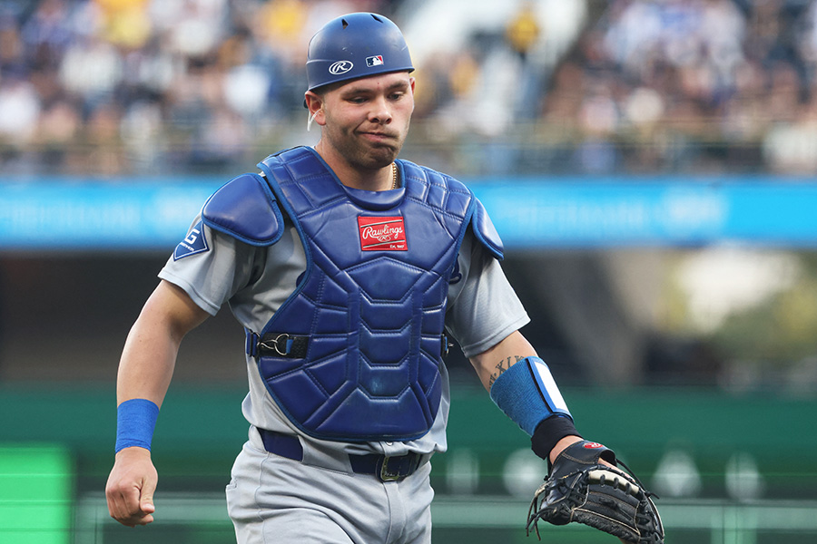 パイレーツ戦に出場したドジャースのダルトン・ラッシング【写真：ロイター】