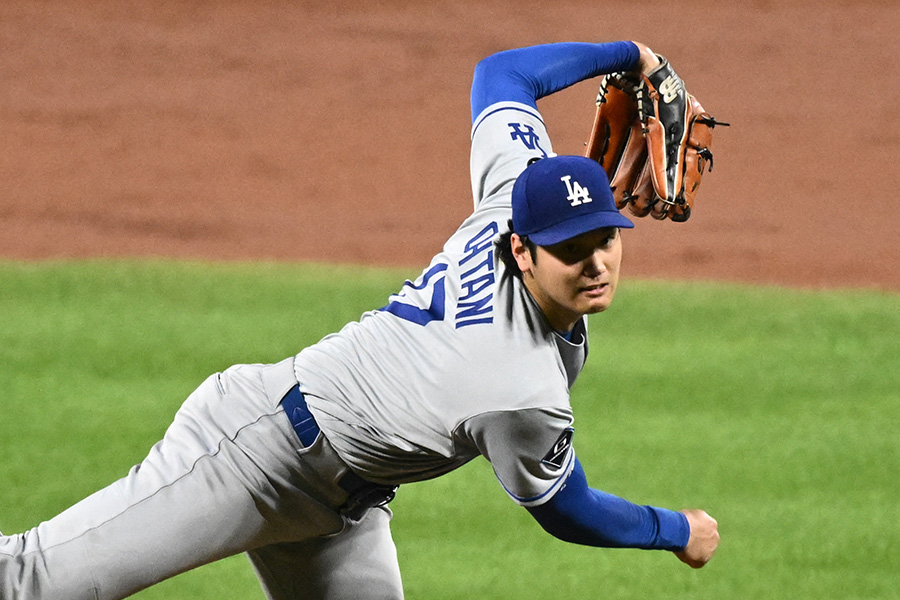 オリオールズ戦に登板したドジャース・大谷翔平【写真：ロイター】