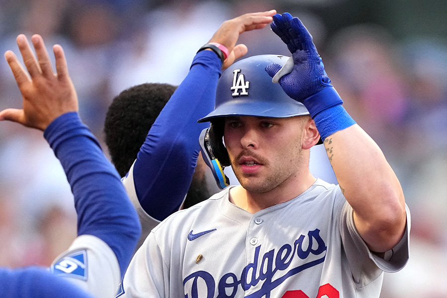 ドジャースのダルトン・ラッシング【写真：ロイター】