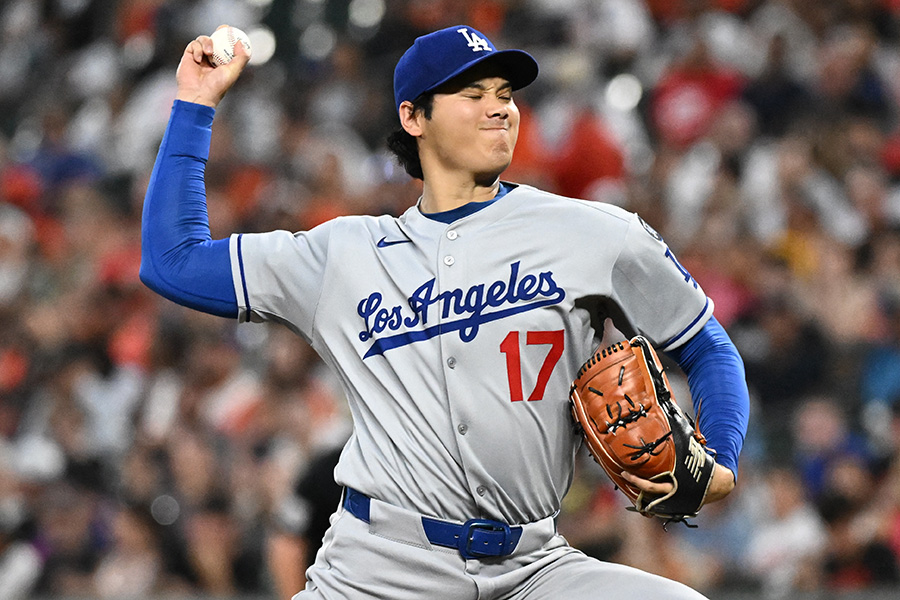 オリオールズ戦に登板したドジャース・大谷翔平【写真：ロイター】