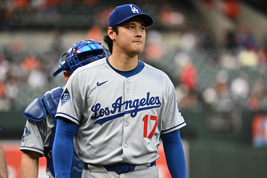 オリオールズ戦に先発したドジャース・大谷翔平【写真：アフロ】
