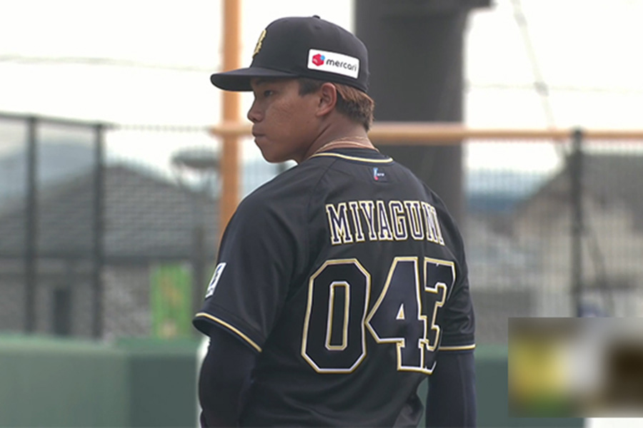 ソフトバンク戦に先発したオリックス・宮國凌空【画像：パーソル パ・リーグTV】