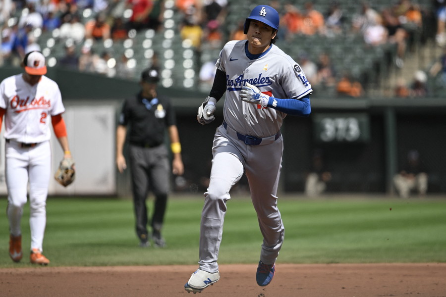 2打席連続本塁打を放ったドジャース・大谷翔平【写真：ロイター】