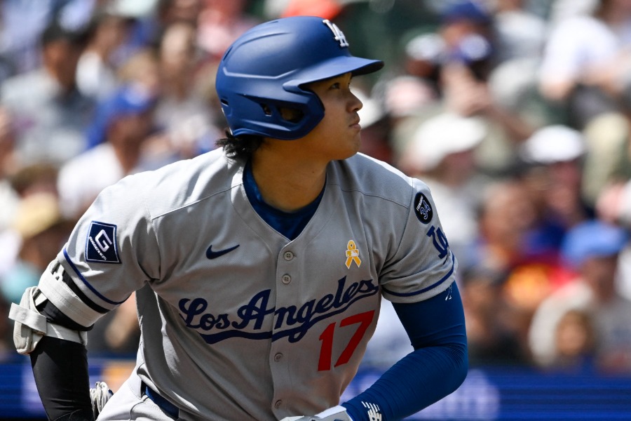 初回に先頭打者アーチを放ったドジャース・大谷翔平【写真：ロイター】