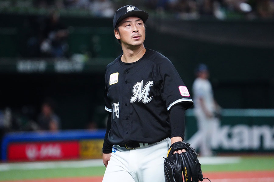 今季で引退を決断したロッテ・美馬学【写真：荒川祐史】